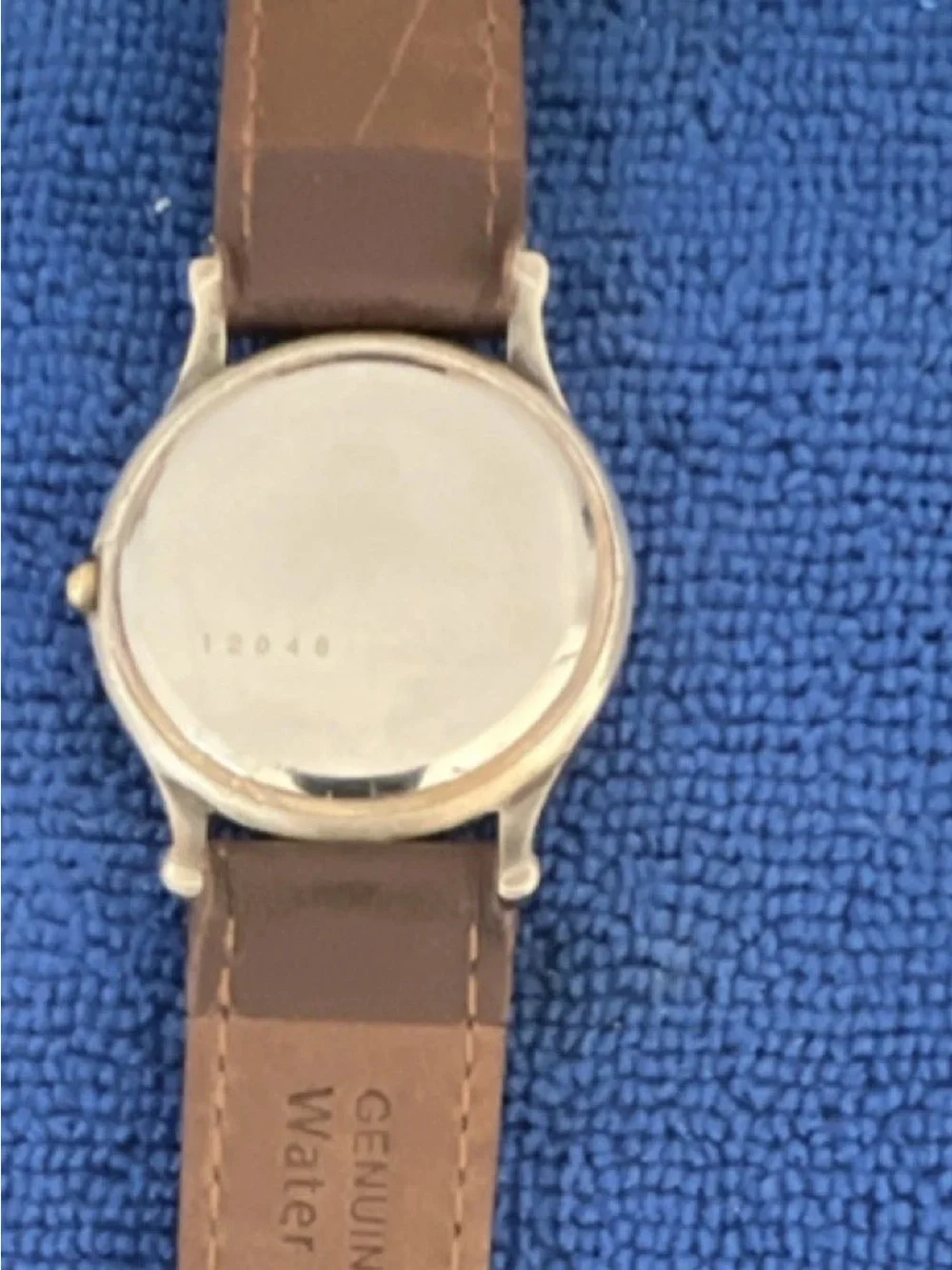 Superman Watch with Brown Strap and Cream Dial